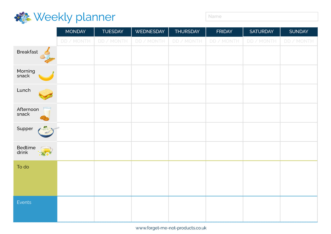 Free weekly planner download