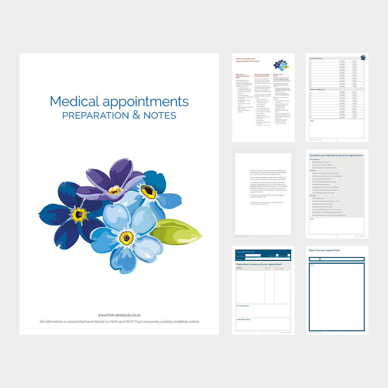 Medical appointments: preparation and notes (digital download)