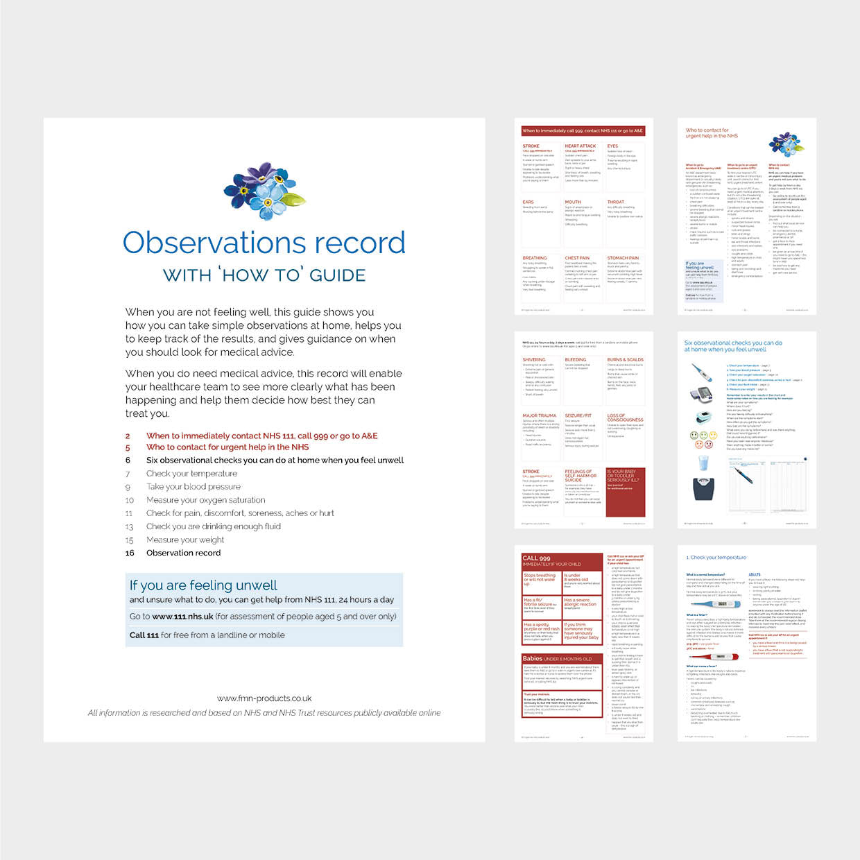 Observations record with 'how to' guide (digital download)