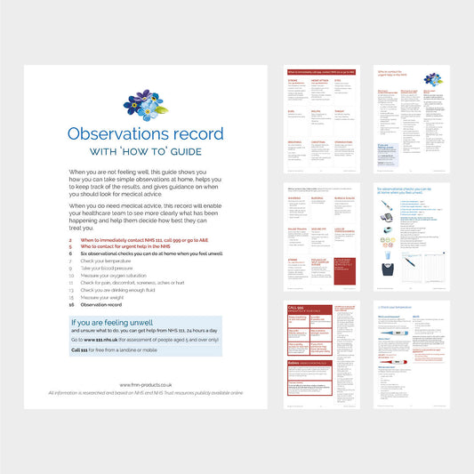 Observations record with 'how to' guide (digital download)